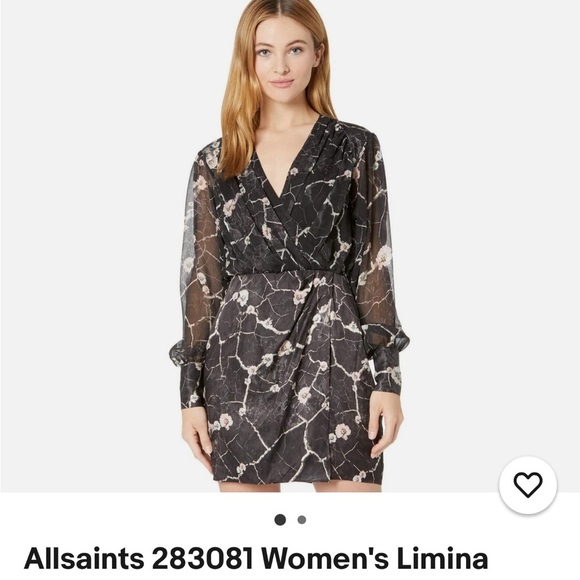 All Saints Limina Hope Floral Long Sleeve Dress, Size 2, Offers Welcome -  threedaughtersproperties.com